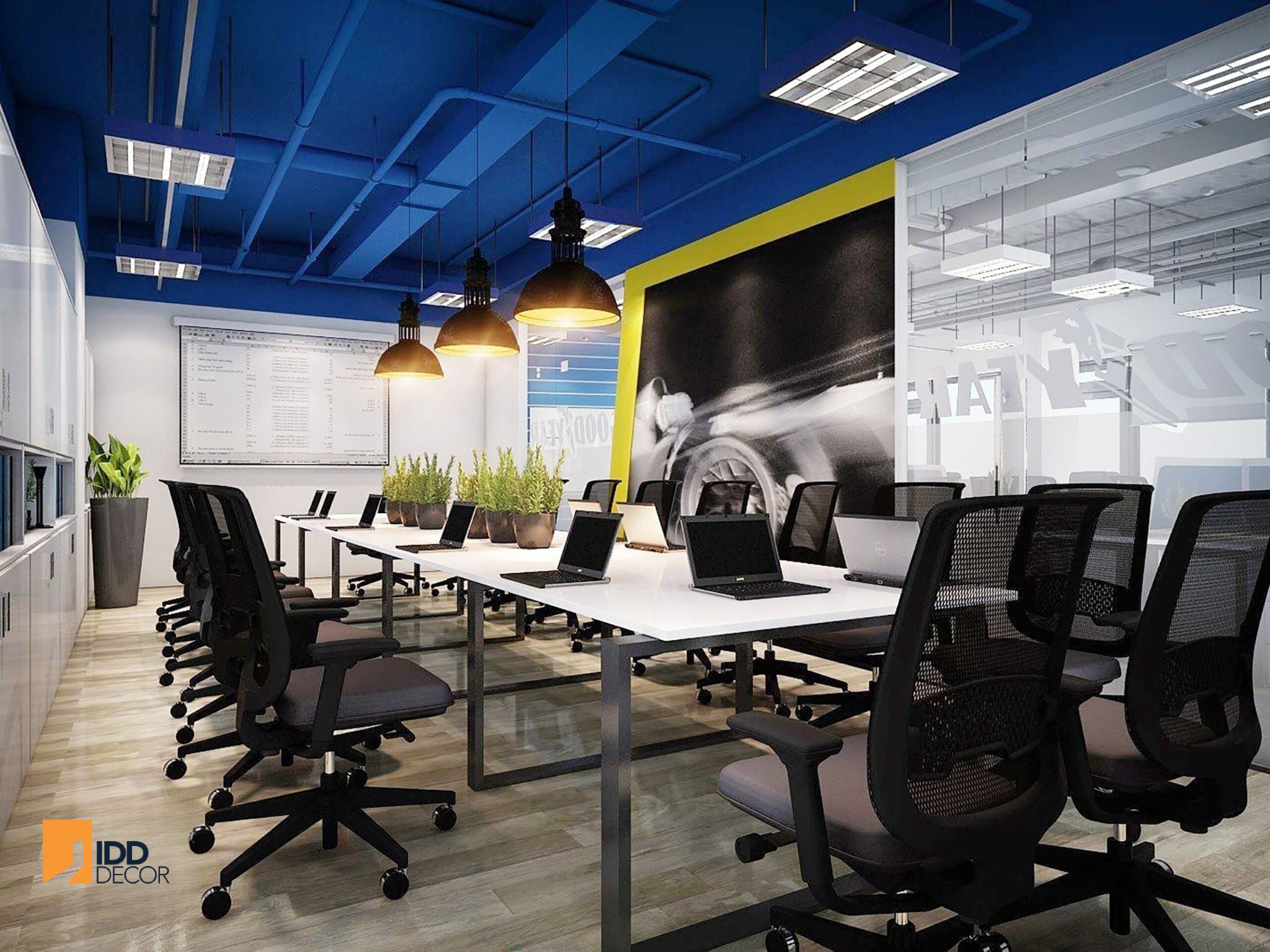 Thiết kế nội thất văn phòng công ty đa quốc gia Goodyear - phòng họp (Goodyear Office Interior Design - The Meeting Rooms: A Nod to Racing History)