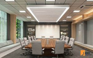 Thiết kế nội thất văn phòng tập đoàn VPIC - Phòng đào tạo và phòng họp lớn (Office Interior Design - Executive Conference Room)