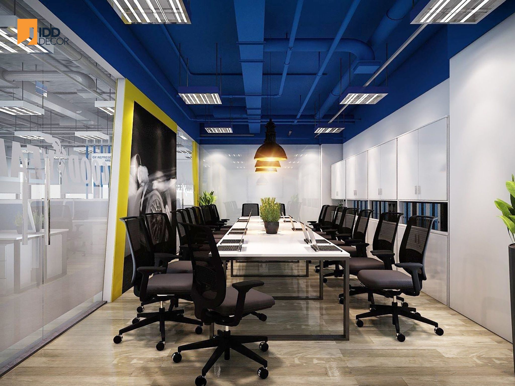 Thiết kế nội thất văn phòng công ty đa quốc gia Goodyear - phòng họp (Goodyear Office Interior Design - The Meeting Rooms: A Nod to Racing History)