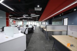 Thiết kế nội thất văn phòng Threebond - khu vực làm việc (ThreeBond interior design - A Focused and Flexible Workspace)