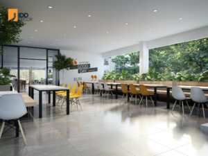 Thiết kế nội thất văn phòng Kềm Nghĩa - khu vực thảo luận/pantry (Kem Nghia Office Interior Design - Pantry and Meeting Spaces)