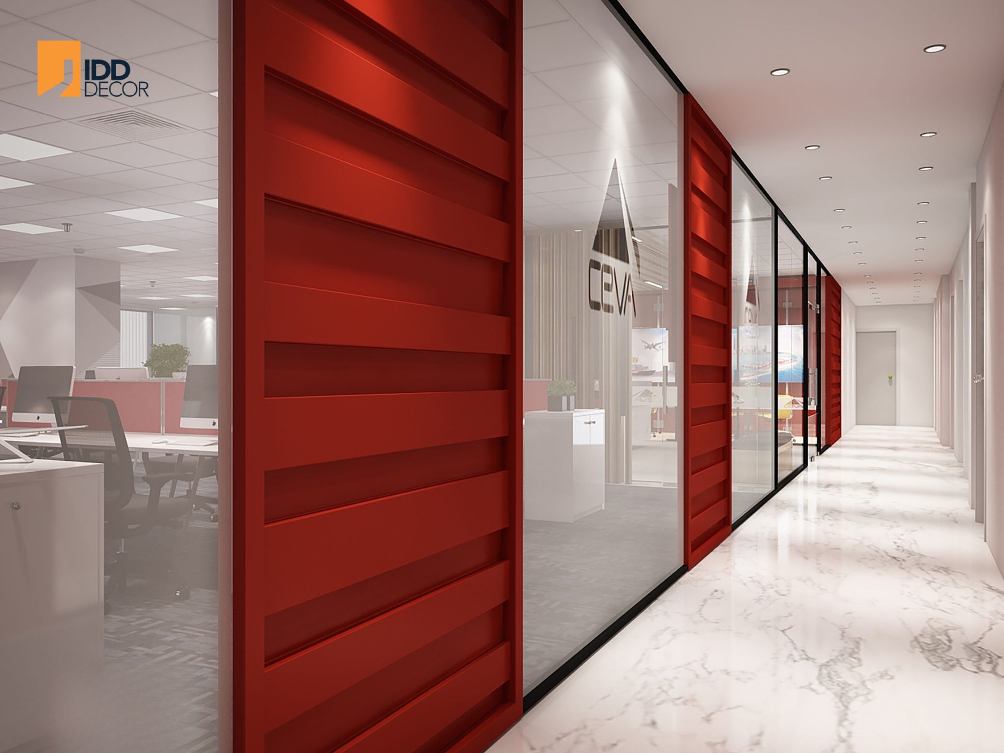 Thiết kế nội thất văn phòng Ceva Logistic - Khu vực hành lang