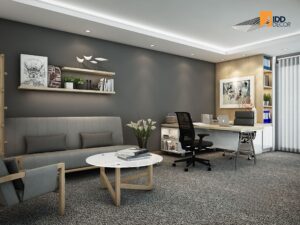 Thiết kế nội thất văn phòng tập đoàn ECOBA - phòng Tổng Giám Đốc (ECOBA Office Interior Design - The Leadership Area: Sophistication and Vision)