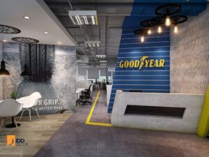 Thiết kế nội thất văn phòng Goodyear - Quầy lễ tân (Goodyear office interior design - The Reception Area)