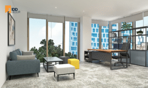 Thiết kế nội thất văn phòng cơ sở giáo dục IDP Hai Bà Trưng - Chức năng và tiện nghi lên hàng đầu - IDP Education Hai Ba Trung - Office Interior Design - Director's Office Area