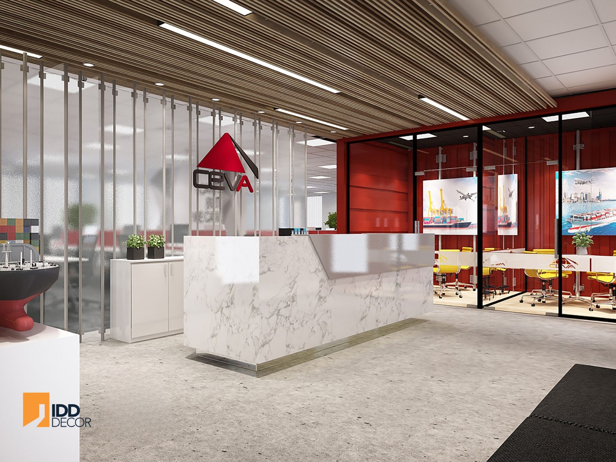 Thiết kế nội thất văn phòng Ceva Logistic - Khu vực thảo luận