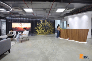 Khu vực lễ tân văn phòng trụ sở Publicis (Publicis Headquarters Reception Area)