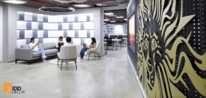 Khu vực lễ tân văn phòng trụ sở Publicis (Publicis Headquarters Reception Area)
