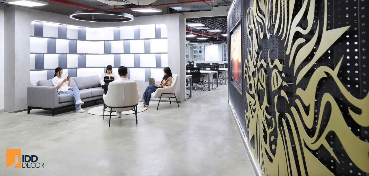 Khu vực lễ tân văn phòng trụ sở Publicis (Publicis Headquarters Reception Area)