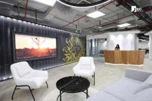 Khu vực lễ tân văn phòng trụ sở Publicis (Publicis Headquarters Reception Area)