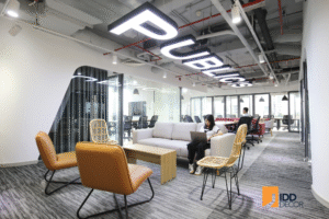 Thiết kế nội thất văn phòng Publicis khu vực phòng thảo luận mở (Publicis Office Interior Design - Open Discussion Area)