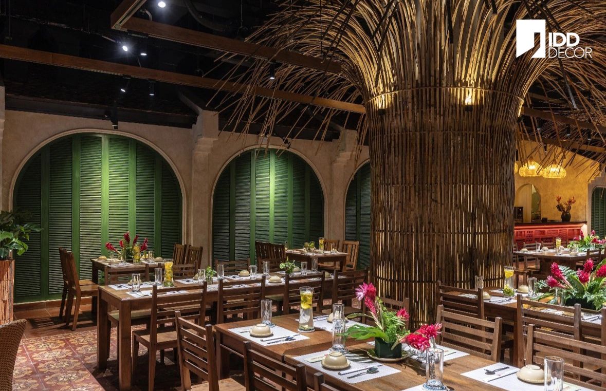 Thiết kế nội thất quán ăn Ngon - Khung cửa Đông Dương – Hơi thở Hà Nội cổ kính (Ngon Restaurant Interior Design - Indochine Arches – A Nostalgic Hanoi Spirit)