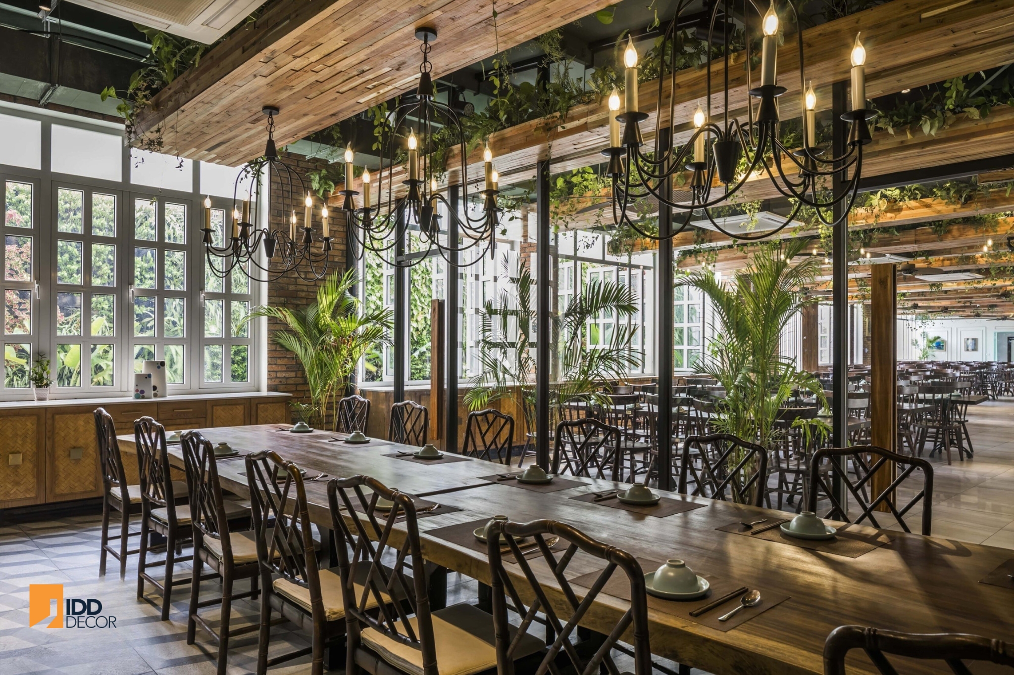 Thiết kế nội thất nhà hàng Ngon Garden - khu vực phòng tiệc, hội nghị (Ngon Garden Restaurant Interior Design - Event / Banquet Zone — Nature in Every Detail)