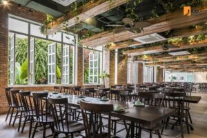 Thiết kế nội thất nhà hàng Ngon Garden - khu vực phòng tiệc, hội nghị (Ngon Garden Restaurant Interior Design - Event / Banquet Zone — Nature in Every Detail)