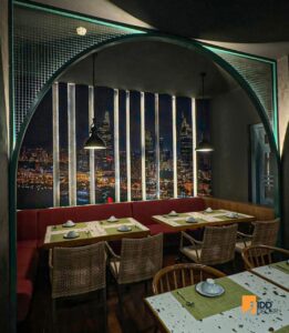 Thiết kế nội thất nhà hàng Ngon Sài Gòn - Hoàn Kiếm Hà Nội - tầng 2 (Ngon Sai Gon restaurant interior design - 2nd Floor – Modern Saigon: Dynamic, Creative, and Open-Minded)