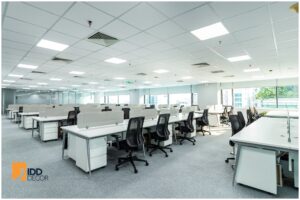 Thiết kế nội thất văn phòng CMA - Khu vực làm việc (CMA Office Interior Design –  Workspace)