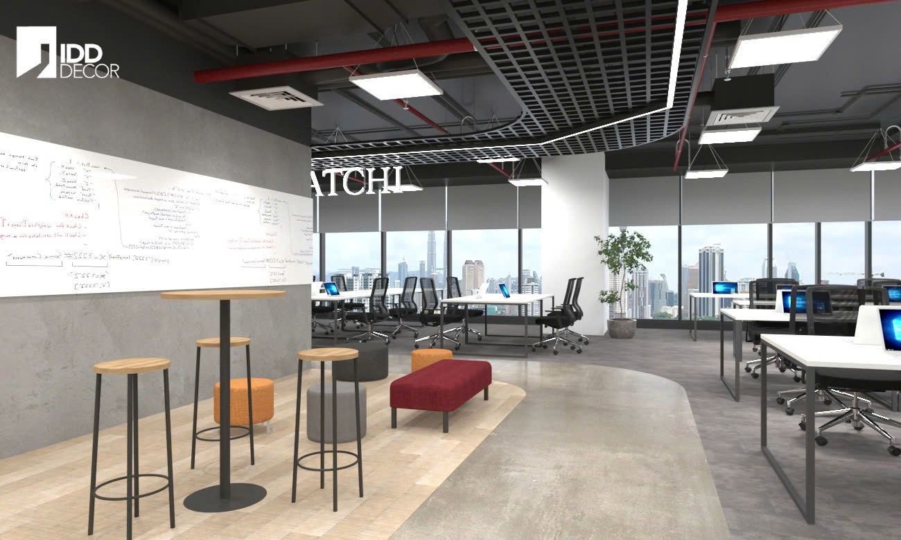 Thiết kế nội thất khu vực thảo luận mở Leo Burnett