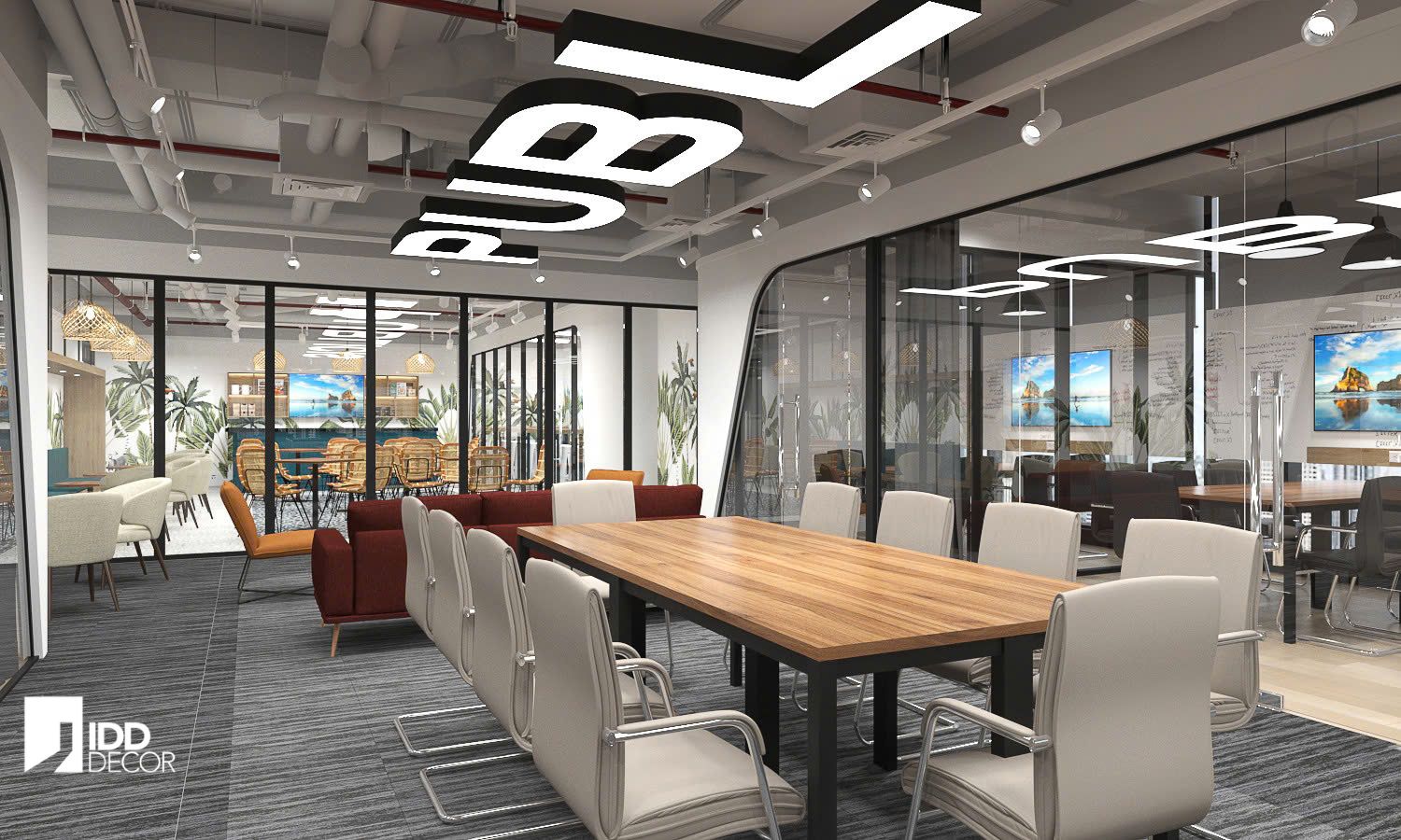 Thiết kế nội thất khu vực thảo luận mở Publicis