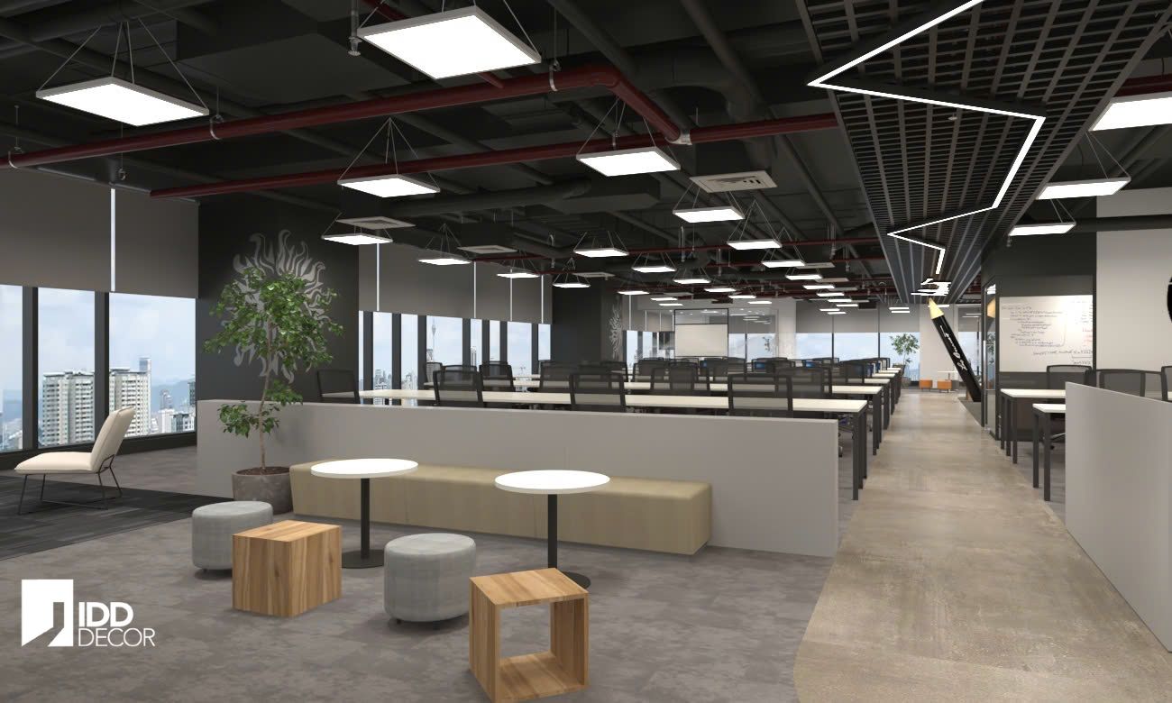 Thiết kế nội thất khu vực thảo luận mở Leo Burnett