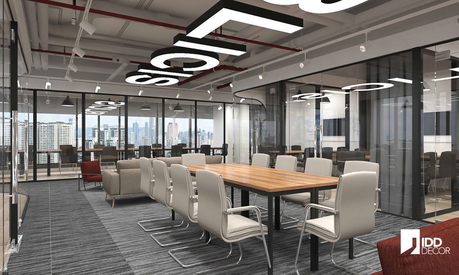 Thiết kế nội thất khu vực thảo luận mở Publicis