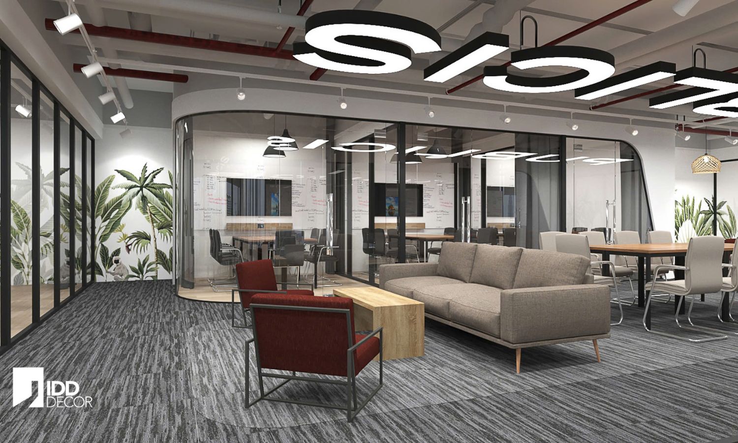 Thiết kế nội thất khu vực thảo luận mở Publicis