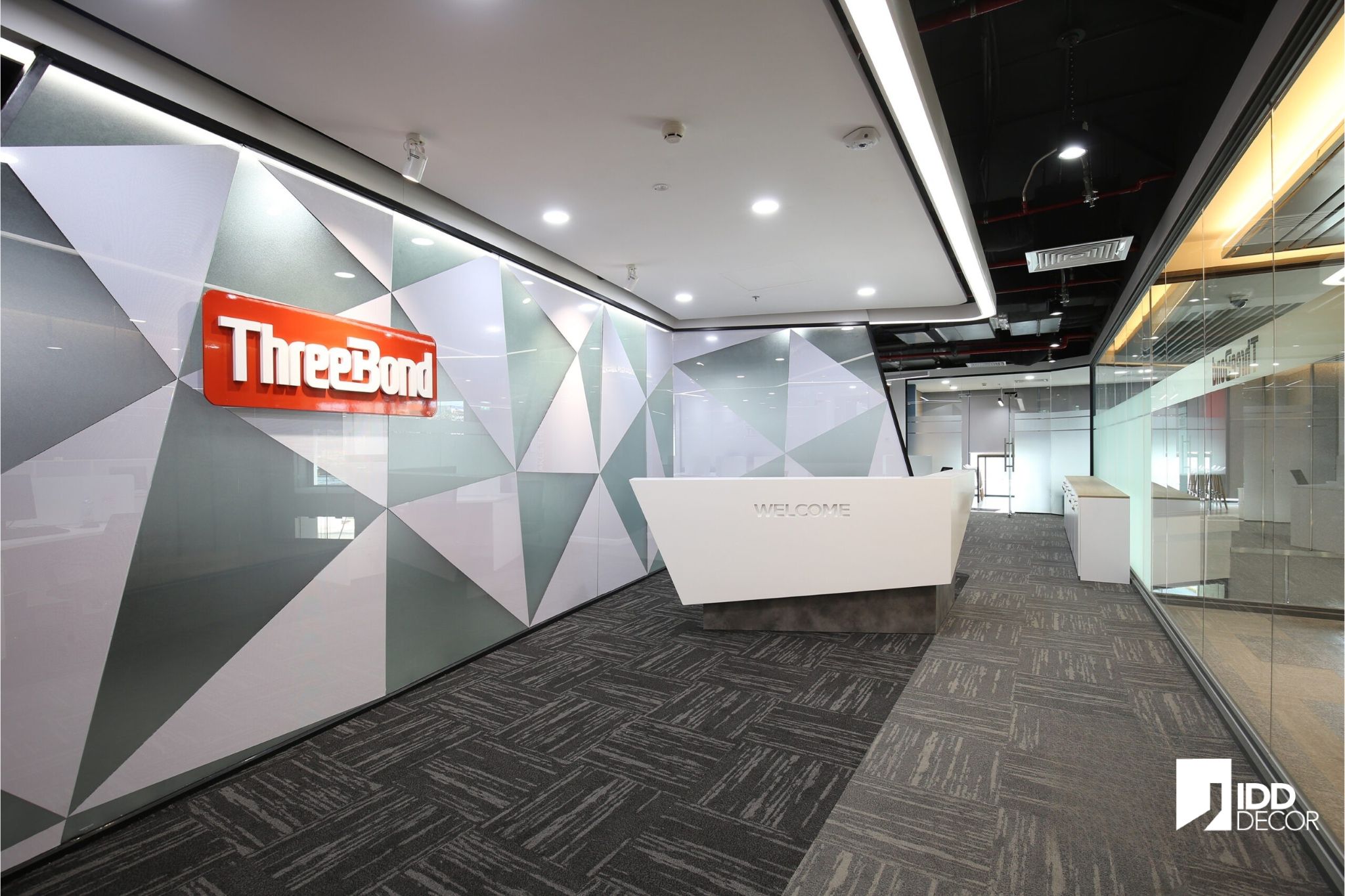 Thiết kế nội thất văn phòng ThreeBond Vietnam (ThreeBond interior design - A reception)