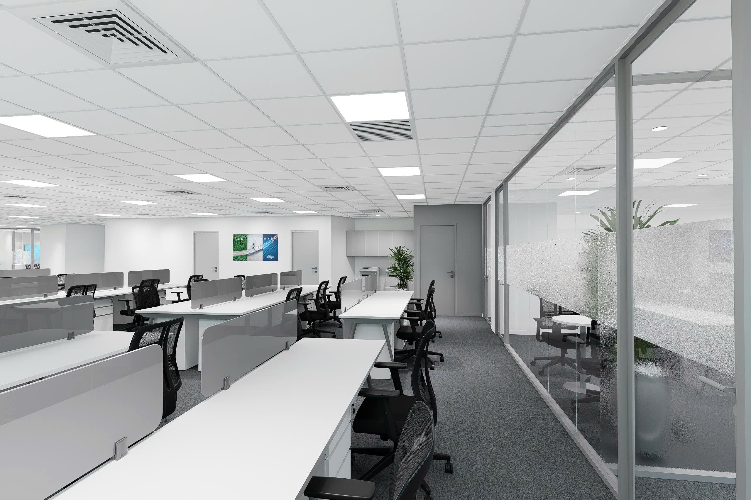 Thiết kế nội thất khu vực làm việc CMA CGM