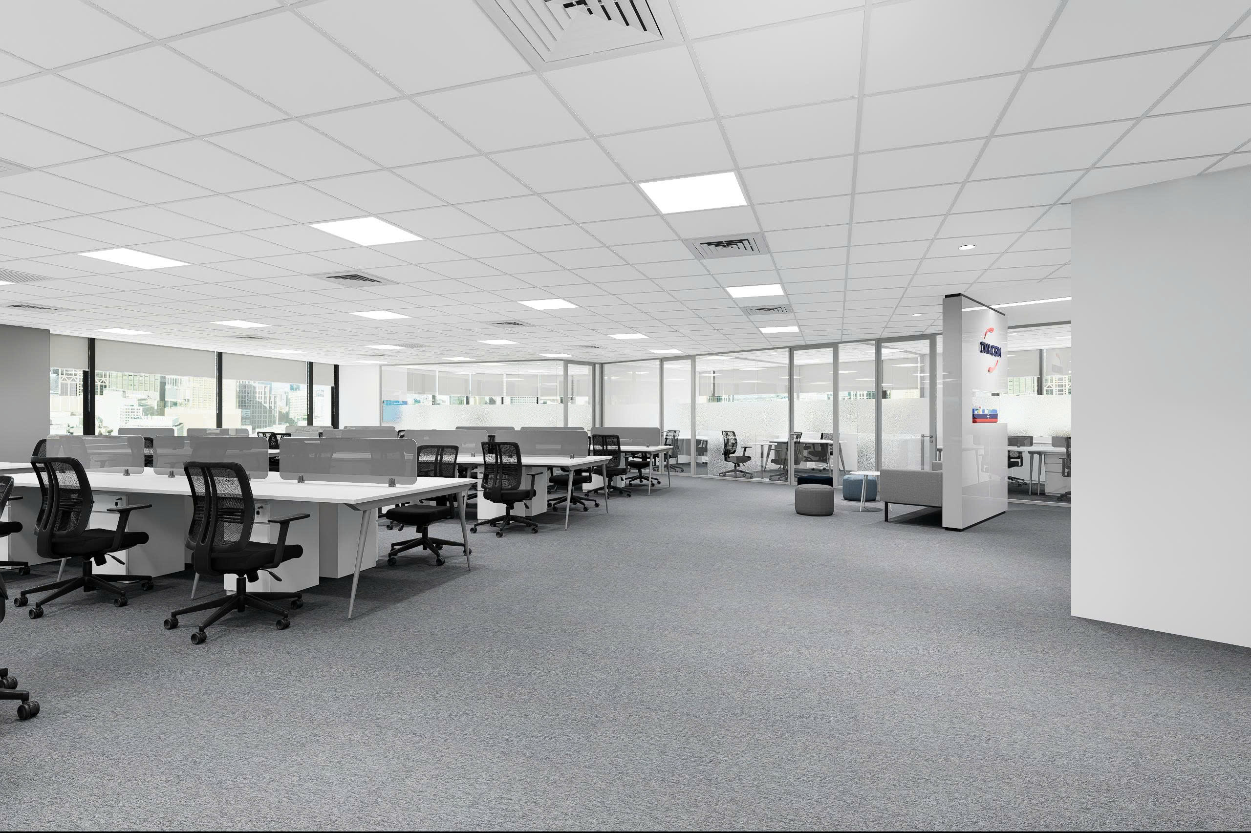 Thiết kế nội thất khu vực làm việc CMA CGM