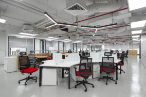 Thiết kế nội thất khu vực làm việc không gian mở URC Việt Nam (URC Vietnam Open Workspace Interior Design)